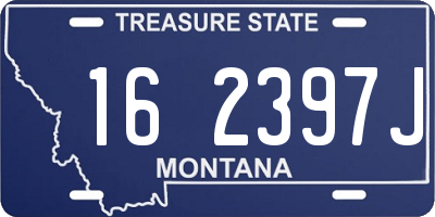 MT license plate 162397J
