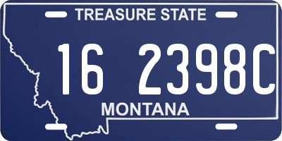 MT license plate 162398C