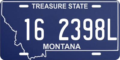 MT license plate 162398L