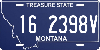 MT license plate 162398V