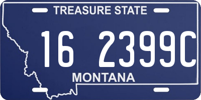 MT license plate 162399C