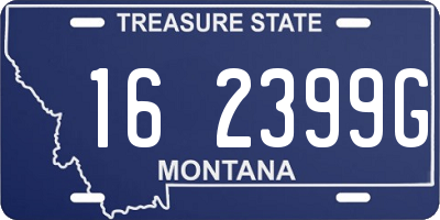 MT license plate 162399G