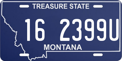 MT license plate 162399U