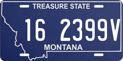 MT license plate 162399V