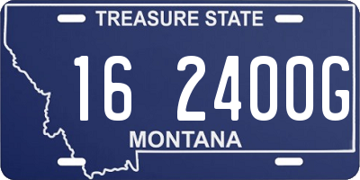 MT license plate 162400G