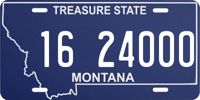 MT license plate 162400O