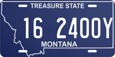 MT license plate 162400Y