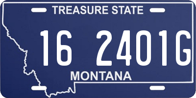 MT license plate 162401G