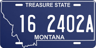 MT license plate 162402A