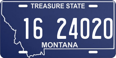 MT license plate 162402O
