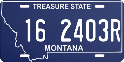 MT license plate 162403R