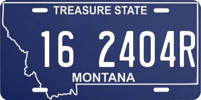 MT license plate 162404R
