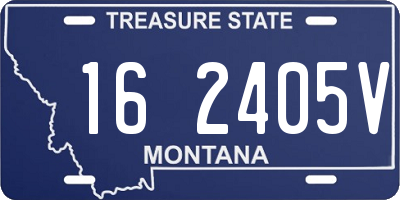 MT license plate 162405V