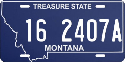MT license plate 162407A