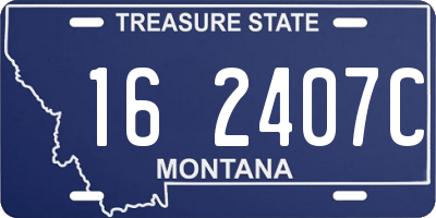 MT license plate 162407C