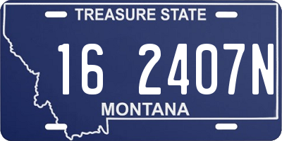 MT license plate 162407N