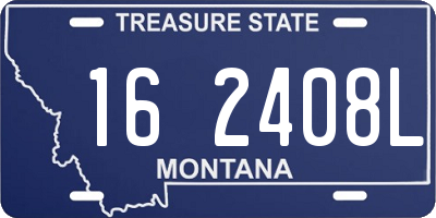MT license plate 162408L