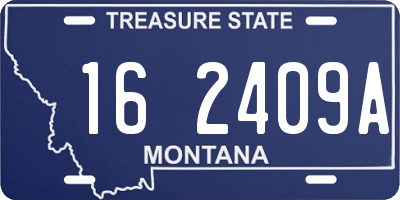 MT license plate 162409A