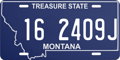 MT license plate 162409J