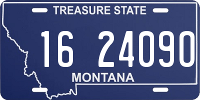 MT license plate 162409O