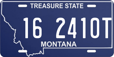 MT license plate 162410T