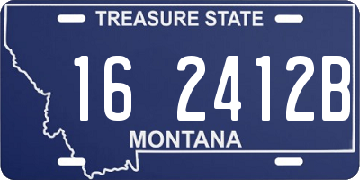 MT license plate 162412B