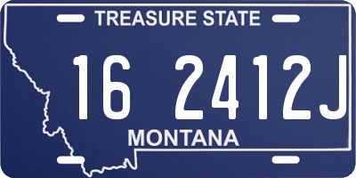 MT license plate 162412J