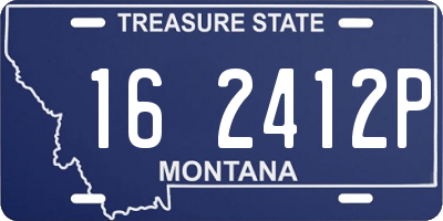MT license plate 162412P