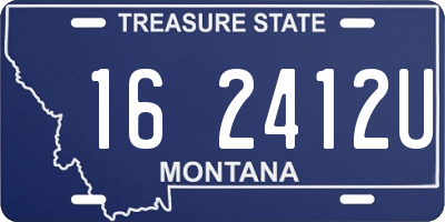 MT license plate 162412U