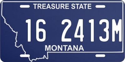 MT license plate 162413M