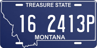 MT license plate 162413P