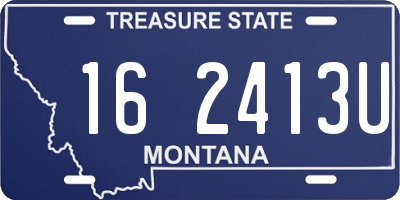 MT license plate 162413U