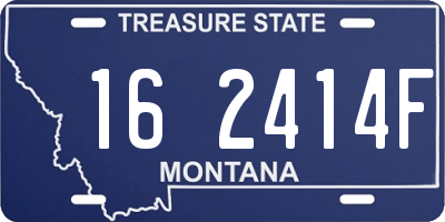 MT license plate 162414F