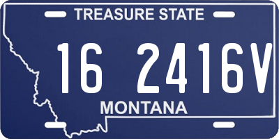 MT license plate 162416V