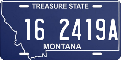 MT license plate 162419A