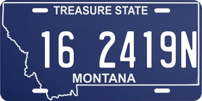 MT license plate 162419N