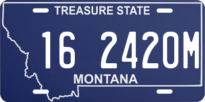 MT license plate 162420M