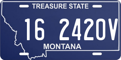 MT license plate 162420V