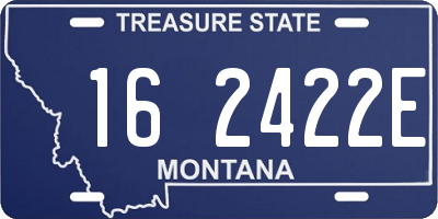 MT license plate 162422E