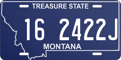 MT license plate 162422J