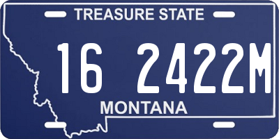 MT license plate 162422M