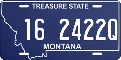 MT license plate 162422Q