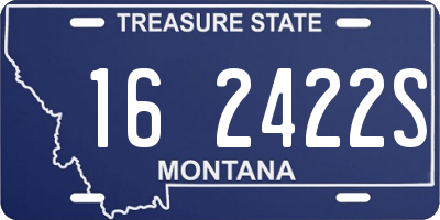 MT license plate 162422S
