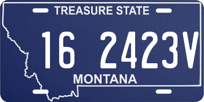 MT license plate 162423V