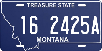 MT license plate 162425A