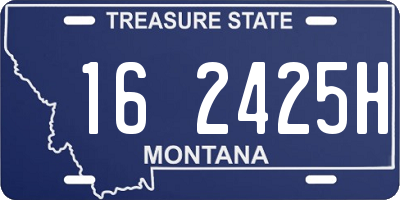 MT license plate 162425H