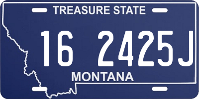 MT license plate 162425J