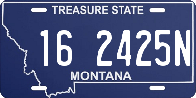 MT license plate 162425N