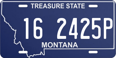 MT license plate 162425P