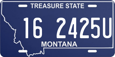 MT license plate 162425U